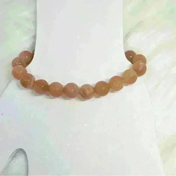 Orange Moonstone Crystal Bracelet - Picture 4 of 6